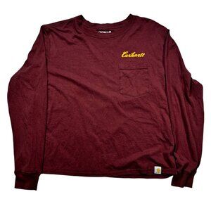 Carhartt Youth Large 12-14 Shirt Long Sleeve T-shirt Flaw.